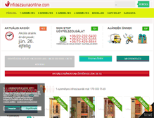 Tablet Screenshot of infraszaunaonline.com