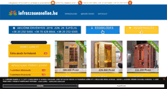 Desktop Screenshot of infraszaunaonline.hu