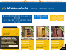 Tablet Screenshot of infraszaunaonline.hu